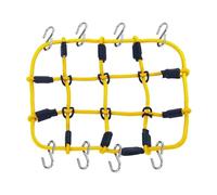 pièces RC pour Axial pour SCX24 AXI00002 1/24 pour Porte-Bagages Toit Métal pour Porte-Bagages Filet Élastique Modification Modèle Voiture RC Accessoires De Décoration Pièces(Net 3)