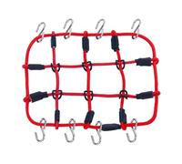 pièces RC pour Axial pour SCX24 AXI00002 1/24 pour Porte-Bagages Toit Métal pour Porte-Bagages Filet Élastique Modification Modèle Voiture RC Accessoires De Décoration Pièces(Net 2)