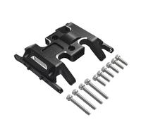 PièCes Rc pour Axial pour SCX24 pour JLU pour Gladiator 1/24 Châssis Aluminium Plaque Protection Centrale Support Transmission Modèle RC Pièces Voiture sur Chenilles(Black)