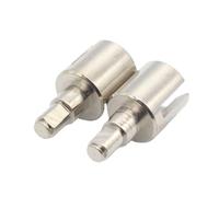 Pièces Rc pour HSP 02032 02024 1/10 2 Pièces pour Joint Universel Cup C pour Modèle De Voiture RC Pièces De Rechange Mises À Niveau Modifications Accessoires(Silver)