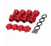 Pièces Rc pour HSP 89108 1/8 RC Modèle Voiture Pièces 17mm Roue Hexagonale 30mm Plus Long Adaptateur De Montage Amélioré Couvercle Moyeux D'Entraînement Accessoires Mise À Niveau(Red)
