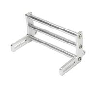 PièCes Rc pour LCG pour TRX4 pour SCX10 pour Dodge Gspeed 1/10 Pare Chocs Avant Alliage D'aluminium Barres Taureau RC Châssis sur Chenilles Puissance Coque(Silver)