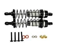 PièCes Rc pour Losi pour Mini-B pour Buggy 1:16 2 Pièces Amortisseur Avant Métal À Ressort Assemblé De Rechange Voiture Mise Niveau Modifié Remplacer(Black)