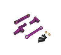 Pièces RC Pour Mjx 14210 14209 1/14 Coupelle Direction Voiture RC Supérieure Et Inférieure Kit Bras Oscillant Support Tour D'amortisseur Corps Colonne Pièces Mise À Niveau Métal(Purple,Size 1)