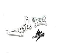 Pièces Rc pour MJX 14301 14302 14303 1/14 Voiture Télécommandée Pièces Métalliques Améliorées Accessoires Tour D'amortisseur Avant Arrière(Silve)