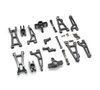 Pièces Rc pour MJX 16207 M162 1/16 RC Pièces Métalliques pour Voiture Télécommandée pour Bras Oscillant Coupelle Direction Roue Arrière pour Siège Ensemble Vulnérable(Light Grey)
