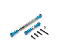 Pièces Rc pour MN D90 D99 pour MN-90 FJ-45 1/12 Métal Réglable Direction Lien Servo Lien Rc Crawler Voiture Accessoires Mises À Niveau Remplacement Réparation(Blue)