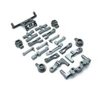 Pièces Rc pour MN MN38 1/16 Mise À Niveau en Métal pour Bras Oscillant Coupelle De Direction Ensemble De Pièces Vulnérables Pièces De Rechange pour Voiture RC(Gray)