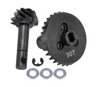 pièces RC pour SCX10 II 90046 90047 pour Axial AR44 pour Fimonda Pièces De Mise À Niveau De L'ensemble D'engrenages Coniques en Acier Trempé 24T/27T/30T/33T(8T 30T)
