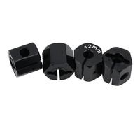 Pièces RC pour SCX10 pour HSP pour HPI pour Tamiya pour Traxxas pour Slash 5/6/7/8/9/10/11/12mm Roue Hexagonale 12mm Moyeux D'entraînement avec Broches Vis Pièces Chenille Voiture RC(Black,12mm)