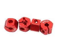 Pièces RC pour SCX10 pour HSP pour HPI pour Tamiya pour Traxxas pour Slash 5/6/7/8/9/10/11/12mm Roue Hexagonale 12mm Moyeux D'entraînement avec Broches Vis Pièces Chenille Voiture RC(Red,9mm)