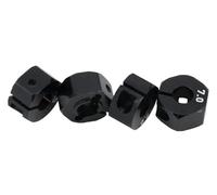 Pièces RC pour SCX10 pour HSP pour HPI pour Tamiya pour Traxxas pour Slash 5/6/7/8/9/10/11/12mm Roue Hexagonale 12mm Moyeux D'entraînement avec Broches Vis Pièces Chenille Voiture RC(Black,7mm)