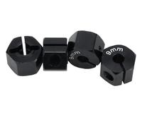 Pièces RC pour SCX10 pour HSP pour HPI pour Tamiya pour Traxxas pour Slash 5/6/7/8/9/10/11/12mm Roue Hexagonale 12mm Moyeux D'entraînement avec Broches Vis Pièces Chenille Voiture RC(Black,9mm)