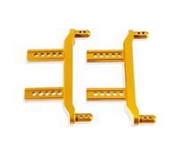 PièCes Rc Pour SCY 16101 16102 16103 16101 PRO 1/16 Supports Carrosserie Avant Arrière Alliage D'aluminium Pièces Rechange Réparation Mise À Niveau Voitures Télécommandées(Gold)
