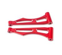 PièCes Rc Pour SCY 16101 16102Pro 16103 Bras Suspension Alliage D'aluminium Oscillants Supérieurs Arrière Pièces Mise Niveau Accessoires Modèle Remplacement Voiture RC(Red)