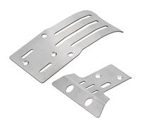 Pièces RC pour Tamiya pour BBX pour BB-01 1/10 Acier Inoxydable pour Châssis Armure Plaque De Protection Essieu Protecteur RC Voiture Mise À Niveau Pièces Accessoires(Size2)