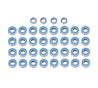 Pièces RC pour Tamiya pour GF-02 36 Pièces 5x8x2.5mm 5x11x4mm Kit De Roulements Scellés en Caoutchouc Et Acier Mise À Niveau Voiture RC Accessoires(Black)