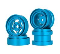 Pièces Rc pour Tamiya pour Hornet 1/10 Moyeu De Jante Avant Et Arrière en Alliage D'aluminium avec Anneau De Verrouillage pour Buggy Pièces De Rechange Et Accessoires(Blue)