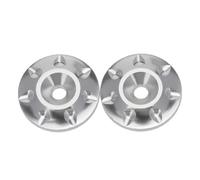 Pièces Rc pour Tamiya pour HSP 1/10 1/8 2 Pièces De Montage D'aile en Métal Rondelle Queue M3 Joint Vis pour Voiture RC Tout-Terrain pour Parcours pour Buggy(Silver)