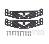 Pièces Rc pour Tamiya pour TT-01 01 1/10 Plaque De Support D'amortisseur en Fibre Carbone Pont Supérieur Accessoires Voiture RC Pièces Mise À Niveau(Damper Stay)