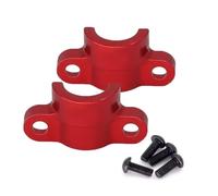 Pièces Rc pour Tamiya pour TT-02 1/10 2 Pièces Couvercle d'arbre Transmission Central Métal Dogbone Montage Fixe Accessoires Voiture RC Mises À Niveau Réparation Remplacement(Red)