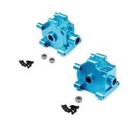 Pièces Rc pour Tamiya pour TT01 pour TT-01 1/10 Alliage D'aluminium Carter Boîte Vitesses Avant Arrière Accessoires Améliorations pour Voitures RC(Blue,1set)
