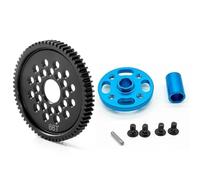 pièces RC pour Tamiya pour TT02 1/10 Métal 63T 64T 66T 68T 71T 54500 Engrenage Droit Support D'engrenage Ensemble D'engrenages Grande Vitesse Remplacement Pièces Mise Niveau Voiture RC
