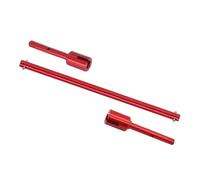 Pièces Rc pour Tamiya pour TT02 pour TT02B Hélice Principale en Alliage D'aluminium Arbre De Transmission Central pour Voiture Télécommandée(Red)