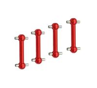 PièCes Rc Pour Tamiya Pour TT02 TT02D TT02S 1/10 4 Pièces Arbre Transmission Chien Os RC Voiture Véhicule Chenille Mise À Niveau Réparations Pièces Rechange(Red)
