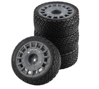 Pièces RC pour Tamiya pour TT02 XV01 pour HSP 94123 pour HPI pour Kyosho pour WLt 67mm Jante Plastique Pneu Caoutchouc Universel 1/10 RC Rallye sur Route Pièces Voiture Course(Gray)