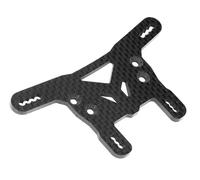 pièces RC pour Tamiya pour XV02 XV-02 Pro 58707 1/10 Plaque De Tour De Choc Avant Et Arrière en Fiber De Carbone Pièces De Mise À Niveau De Voiture RC Accessoires De Modification(Front)