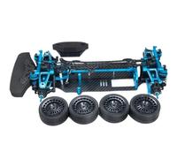 Pièces RC pour Tamiya TT01 Cadre en Métal pour Châssis avec Amortisseurs Roues Entraînement par Courroie Pièces De Voiture RC 1/10