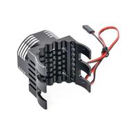 PièCes Rc Pour Traxxas Pour E-Maxx Pour E-Revo Pour Summit Pour Arrma 1/10 Pour Kraton Pour Typhon 1/8 Dissipateur Thermique Ventilateur Refroidissement Moteur Éclairage(Black)