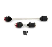 Pièces Rc pour Traxxas pour E-Revo Erevo 2.0 1/10 Arbres De Transmission Centraux Acier CVD 8655R avec Soufflets Pièces Et Accessoires Mise Niveau(Black)