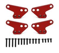 Pièces Rc pour Traxxas pour MAXX 2.0 V2 89076-4 pour WideMaxx 1/10 4 Pièces Amortisseur Avant Arrière Métal Support Inférieur pour Siège Voiture Rc Mise Niveau Accessoires(Red)