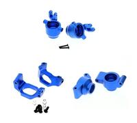 pièces RC pour Traxxas pour Maxx pour Widemaxx 1/10 Blocs Direction Métal Blocs roulettes Moyeux en C pour Porte-essieux 8937 8932 8952 Pièces Mise À Niveau Voiture RC(Blue,Set)