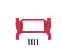 PièCes Rc Pour Traxxas Pour TRX4 1/10 Alliage D'aluminium Support Servo Avant Châssis Direction Pour Traverse RC Accessoire Modèle Voiture Sur Chenilles(Red)