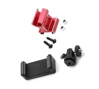 pièces RC pour Traxxas pour Trx4 Trx6 pour E-Revo pour Slash pour Rustler pour T-Maxx pour E-Maxx pour TQi Support Téléphone Émetteur Métal Pièces Mise À Niveau pour Voiture RC(Red)
