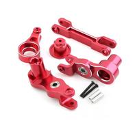 Pièces Rc pour Traxxas pour X-Maxx Xmaxx 6S 8S 1/5 Métal Ensemble Biellette Direction Pièces Accessoires pour Télécommandes Monster Trucks(Red)