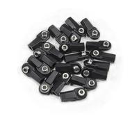pièces RC pour TRX4 pour SCX10 pour Element pour Enduro TF2 CC01 Embouts De Tige Droits Coudés M4 avec Rotules De 7 Mm Construction De Pièces De Voiture sur Chenilles RC 1/10(Straight 20PCS)