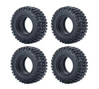 pièces RC pour TRX4M pour Axial pour SCX24 Remplacement 1,0 Pouce Métal Beadlock Jantes 50/54mm Pneus en Caoutchouc Ensemble 1/18 1/24 RC Crawler Car Pièces(50mm 3)