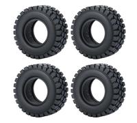 pièces RC pour TRX4M pour Axial pour SCX24 Remplacement 1,0 Pouce Métal Beadlock Jantes 50/54mm Pneus en Caoutchouc Ensemble 1/18 1/24 RC Crawler Car Pièces(50mm 2)