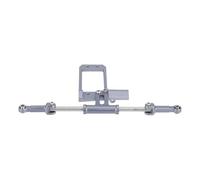 Pièces Rc pour Vanquish pour Phoenix VS4-10 1/10 Kit Vérin Direction Hydraulique Complet pour Chenille RC avec Support Servo BTA Essieu Portique Pièces Accessoires Monter Soi-même(Silver)