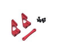 Pièces Rc pour Weili 104001 104002 1/10 Pièces Détachées pour Voitures Télécommandées Amélioration Modification Métal Support D'aileron Arrière Accessoires(Red)