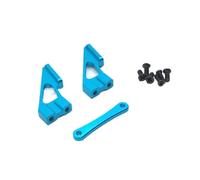 Pièces Rc pour Weili 104001 104002 1/10 Pièces Détachées pour Voitures Télécommandées Amélioration Modification Métal Support D'aileron Arrière Accessoires(Blue)