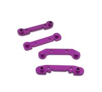 PièCes Rc Pour WLtoys 144010 144001 144002 124016 124017 124018 124019 1/14 Pare-chocs Avant Arrière Métal Supports Bras Oscillant Amélioration Voiture RC Pièces Détachées(Purple)