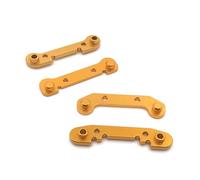 PièCes Rc Pour WLtoys 144010 144001 144002 124016 124017 124018 124019 1/14 Pare-chocs Avant Arrière Métal Supports Bras Oscillant Amélioration Voiture RC Pièces Détachées(Yellow)