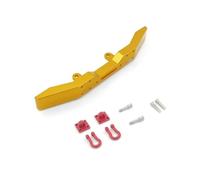 Pièces RC Pour WPL B-14 B-16 B-24 B-36 Q60 Q61 1/16 Voiture Télécommandée Pare-chocs Avant En Métal Avec Crochet De Remorquage Pour Camion Militaire 4x4 6x4(Yellow)