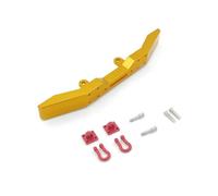 Pièces RC Pour WPL B14 B16 B24 B36 Q60 Q61 1/16 Métal Pare-chocs Avant Avec Crochet De Remorquage Pour Camion Militaire RC 4x4 6x4 Pièces De Mise À Niveau Et De Réparation(Yellow)