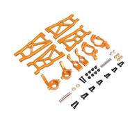 Pièces Rc Pour ZD Pour Racing DBX-10 1/10 Culbuteur Coupelle Direction Ensemble De 5 Pièces Télécommande Voiture Métal Mise À Niveau Pièces Accessoires Remplacement Utilisation(Yellow)